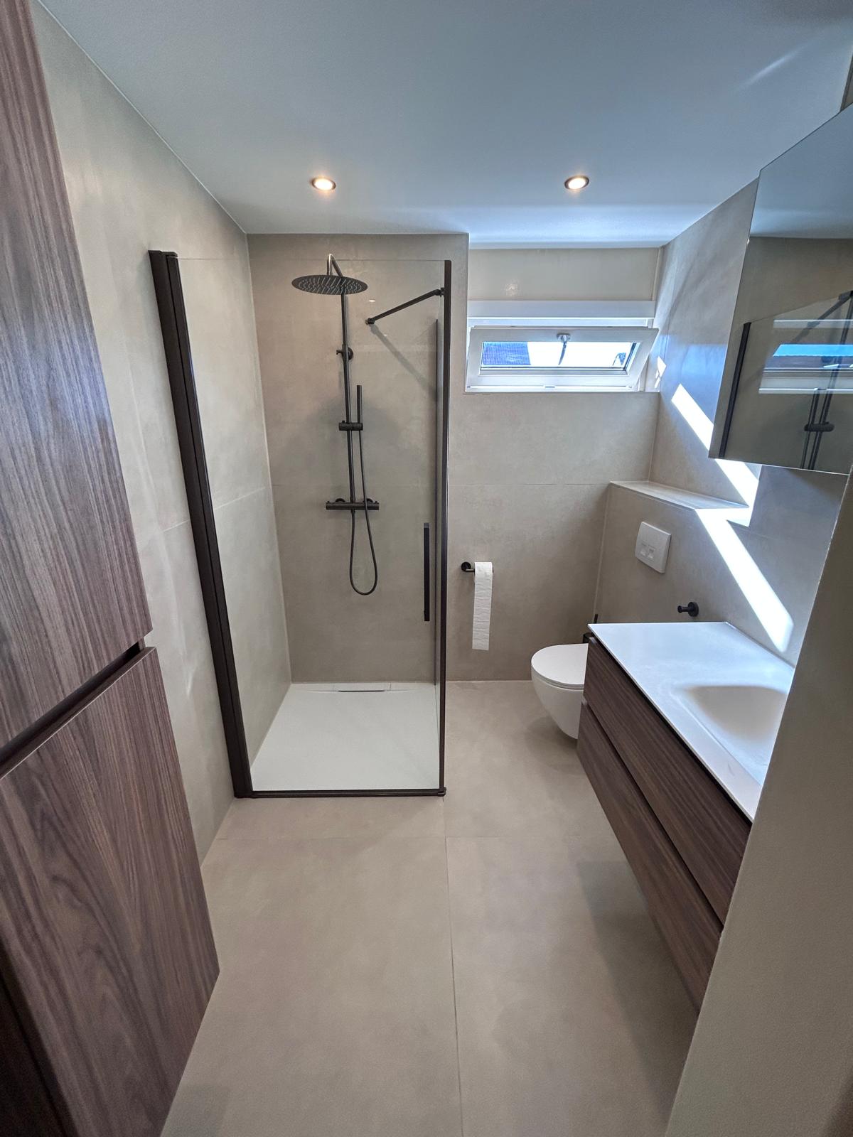Moderne badkamer met inloopdouche